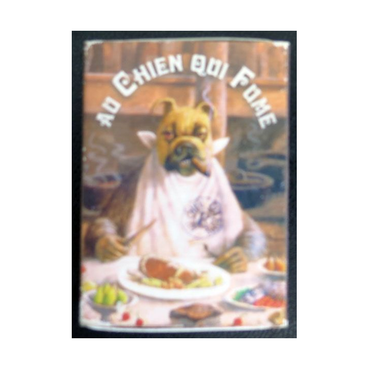BOITE D'ALLUMETTES : AU CHIEN QUI FUME