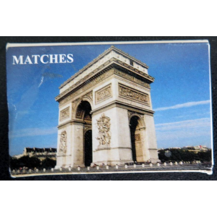 BOITE D'ALLUMETTES : Arc de triomphe et tour Eiffel matches
