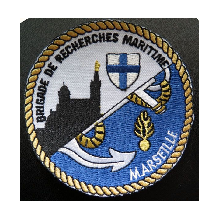 GENDARMERIE insigne tissé Brigade de recherche maritime de Marseille