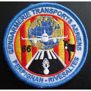 insigne tissé  gendarmerie  transports aériens Perpignan et Rivesaltes
