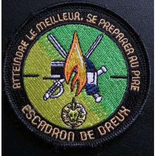 GENDARMERIE : insigne tissé de l'escadron de gendarmerie de Dreux