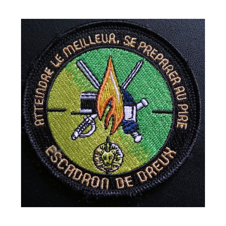 GENDARMERIE : insigne tissé de l'escadron de gendarmerie de Dreux