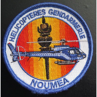 GENDARMERIE insigne tissé des hélicoptères de la gendarmerie Nouméa