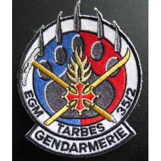 GENDARMERIE : insigne tissé de l'EGM 35 / 2 de Tarbes 