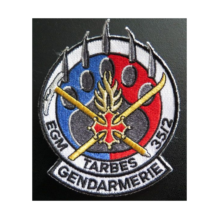 GENDARMERIE : insigne tissé de l'EGM 35 / 2 de Tarbes 