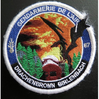 insigne tissé de la gendarmerie de l'air de Drachenbronn Birlenbach