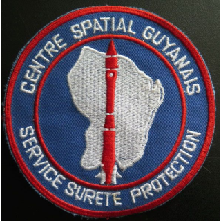 insigne service de la sureté protection du centre spatial guyannais