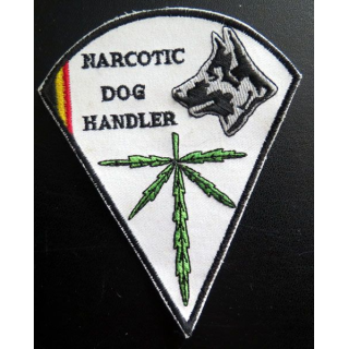insigne tissé du servicve des narcotic dog handler belges