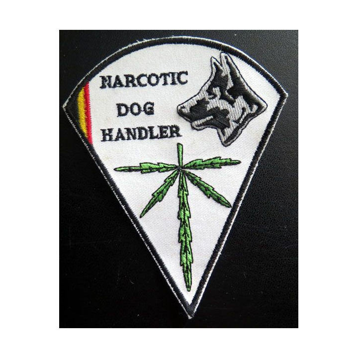 insigne tissé du servicve des narcotic dog handler belges