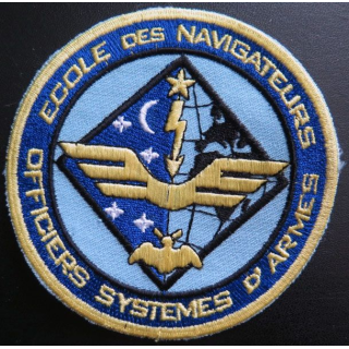 Insigne tissu de l'école des navigateurs officiers systèmes d'armes