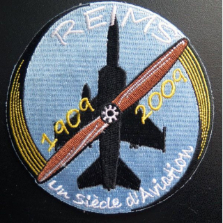Insigne tissu de un siècle d'aviation 1909 2009 Reims