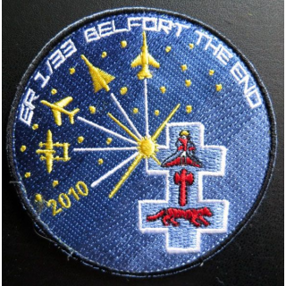 Insigne tissu de l'escadron de reconnaissance 1/33 Belfort The end 2010