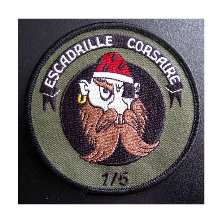 Insigne patch écusson tissu de corsaire 1° escadrille du 5° RHC