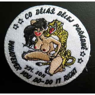 Insigne patch écusson tissu d'un escadron d'hélicoptère tchékoslovaque