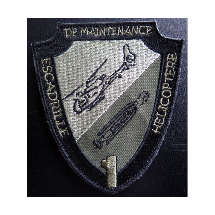 Insigne patch écusson tissu de la 1° escadrille de maintenance d'hélicoptère