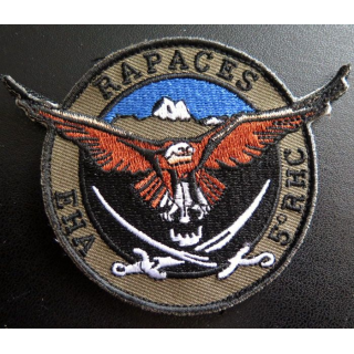 Insigne patch écusson tissu de la BHA Rapaces du 5° RHC ciel bleu clair