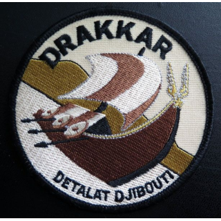 Insigne patch écusson tissu Drakkar DETALAT Djibouti