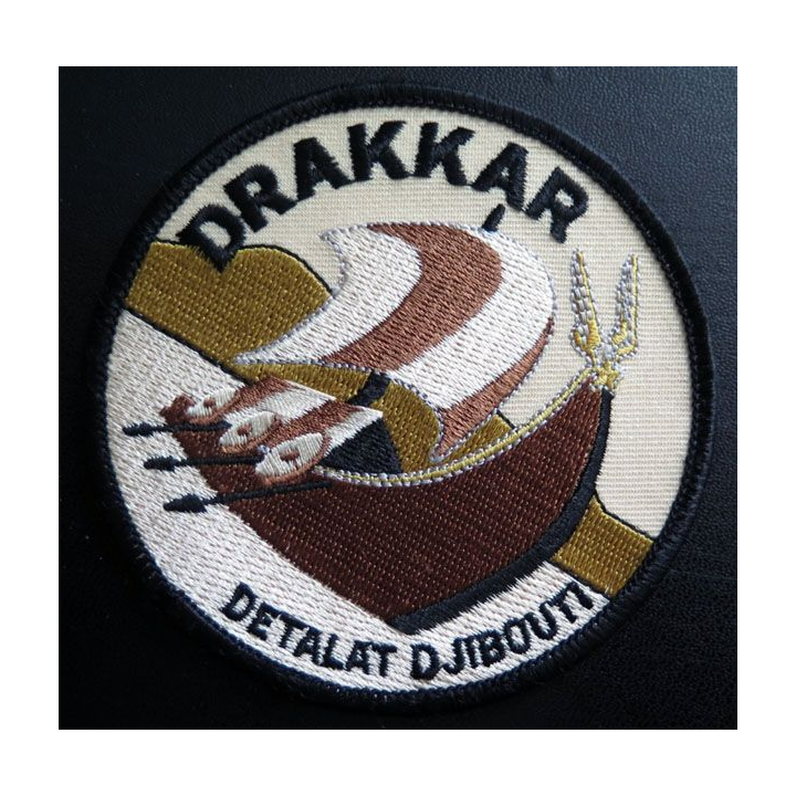 Insigne patch écusson tissu Drakkar DETALAT Djibouti