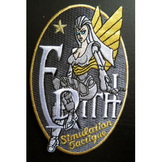 Insigne patch écusson tissu du simulateur tactique Edith de l'ALAT