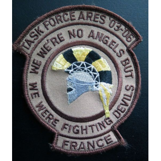 Insigne patch écusson tissu de la Task force Ares 03 - 06 Afghanistan 