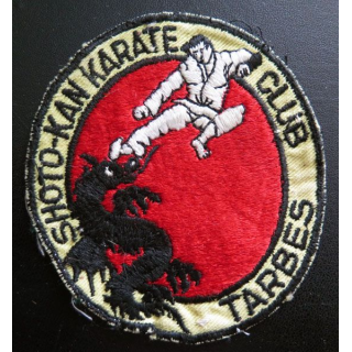 Insigne patch écusson tissu du Shoto Kan karaté club de Tarbes