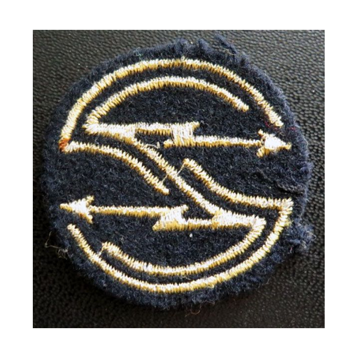 MARINE : Insigne patch écusson tissu de spécialité détecteur 