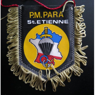 Fanion petit modèle Préparation Militaire Parachutiste Saint Etienne