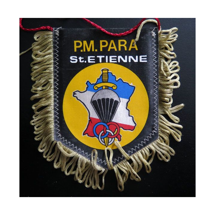 Fanion petit modèle Préparation Militaire Parachutiste Saint Etienne