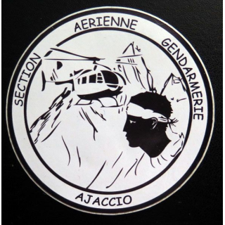 Autocollant de la section aérienne de gendarmerie de Ajaccio
