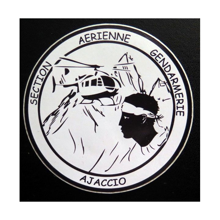 Autocollant de la section aérienne de gendarmerie de Ajaccio