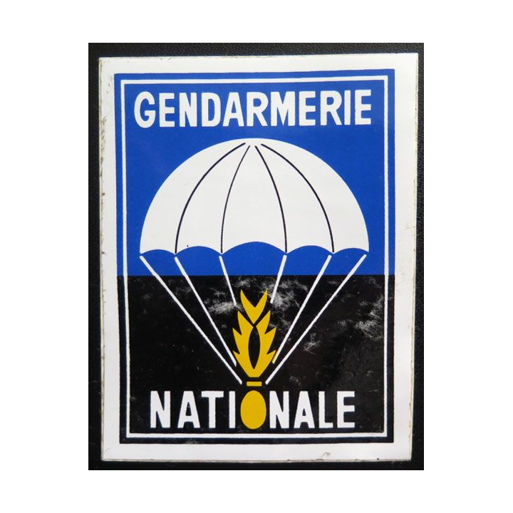 Autocollant de la gendarmerie nationale