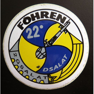 Autocollant du 22° DSALAT du 2° GSALAT FÖHREN