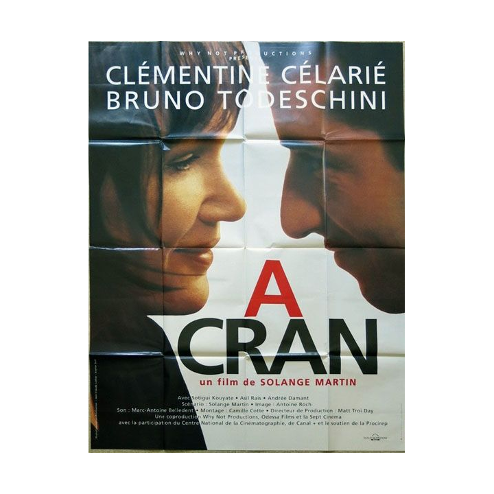 AFFICHE FILM : affiche de cinéma du film "A cran" de 1995 dimension 115 x 158 cm (E012)