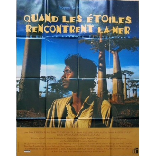 AFFICHE FILM : affiche de cinéma du film "Quand les étoiles rencontrent la mer" de 1996 dimension 115 x 158 cm (E012)
