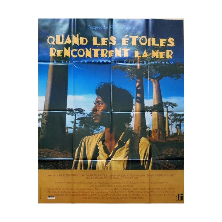 AFFICHE FILM : affiche de cinéma du film "Quand les étoiles rencontrent la mer" de 1996 dimension 115 x 158 cm (E012)