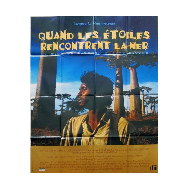 AFFICHE FILM : affiche de cinéma du film "Quand les étoiles rencontrent la mer" de 1996 dimension 115 x 158 cm (E012)