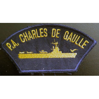 MARINE : Insigne patch écusson tissu de manche PA Charles de Gaulle