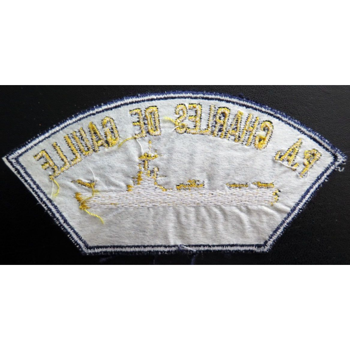 MARINE : Insigne patch écusson tissu de manche PA Charles de Gaulle