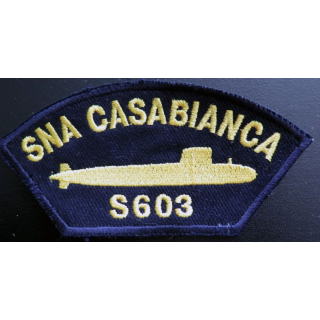 MARINE : Insigne patch écusson tissu de manche SNA Casabianca S 603