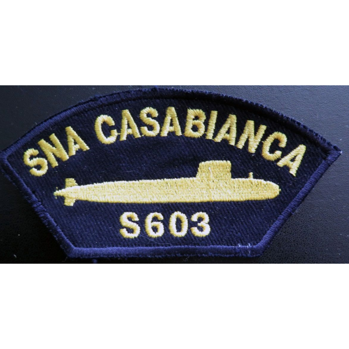 MARINE : Insigne patch écusson tissu de manche SNA Casabianca S 603