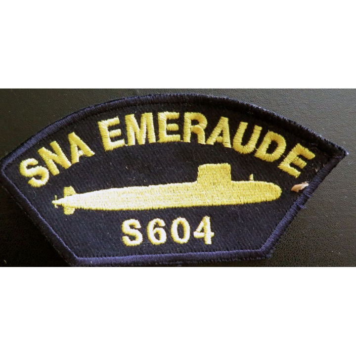 MARINE : Insigne patch écusson tissu de manche SNA Emeraude S 604