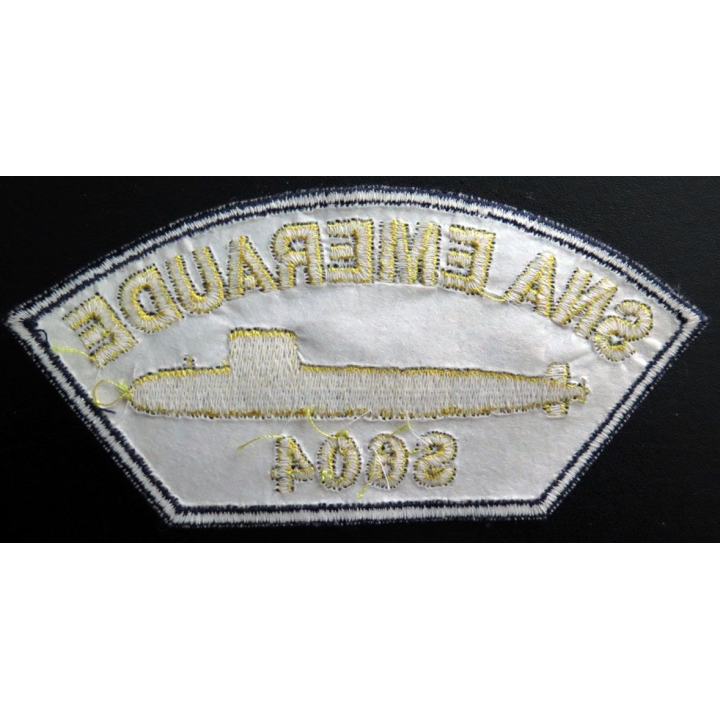 MARINE : Insigne patch écusson tissu de manche SNA Emeraude S 604