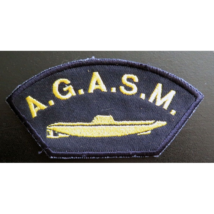 MARINE : Insigne patch écusson tissu de manche AGASM