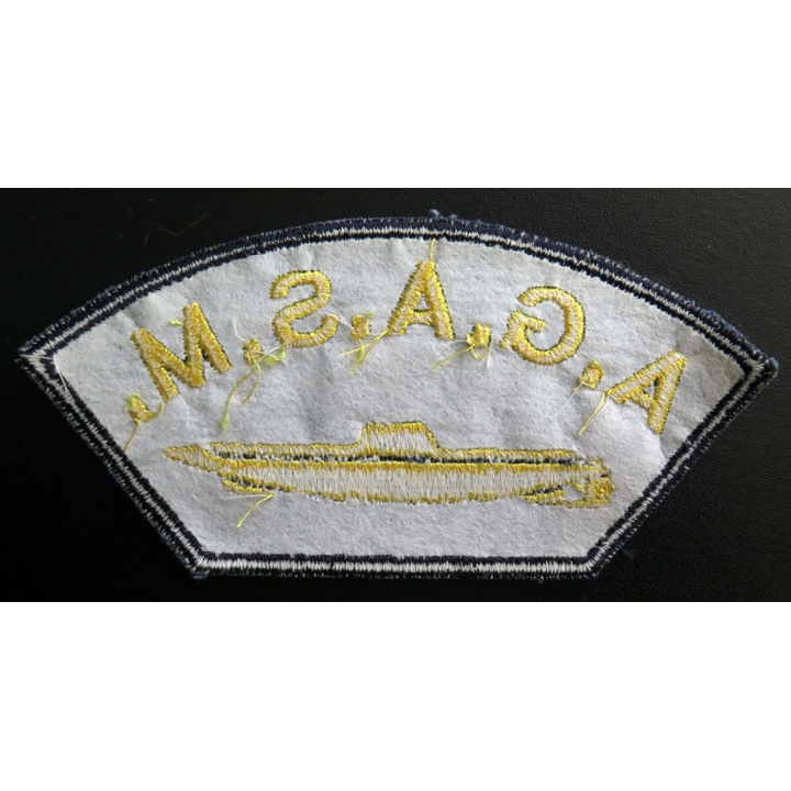 MARINE : Insigne patch écusson tissu de manche AGASM