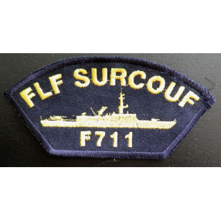 MARINE : Insigne patch écusson tissu de manche FLF Surcouff F 711