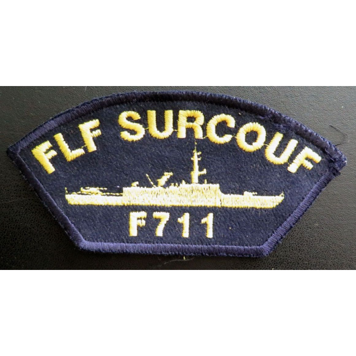MARINE : Insigne patch écusson tissu de manche FLF Surcouff F 711