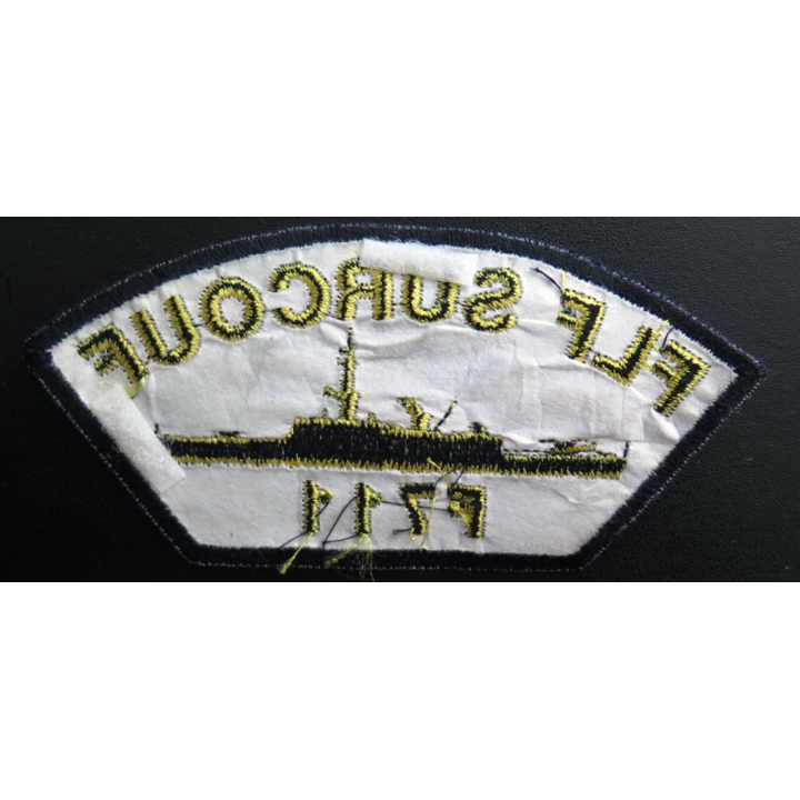 MARINE : Insigne patch écusson tissu de manche FLF Surcouff F 711