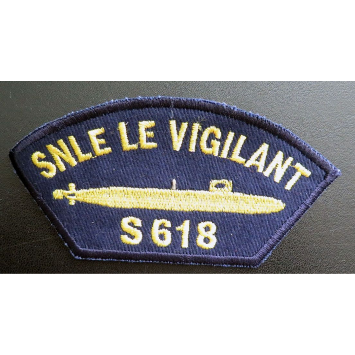 MARINE Insigne patch écusson tissu de manche SNLE LE Vigilant S 618