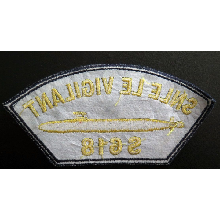 MARINE Insigne patch écusson tissu de manche SNLE LE Vigilant S 618