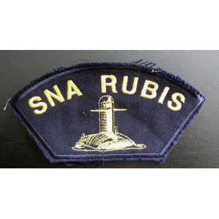 MARINE : Insigne patch écusson tissu de manche SNA RUBIS